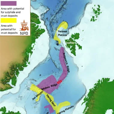 The Norwegian Petroleum Directorate has found new deep-sea mineral deposits