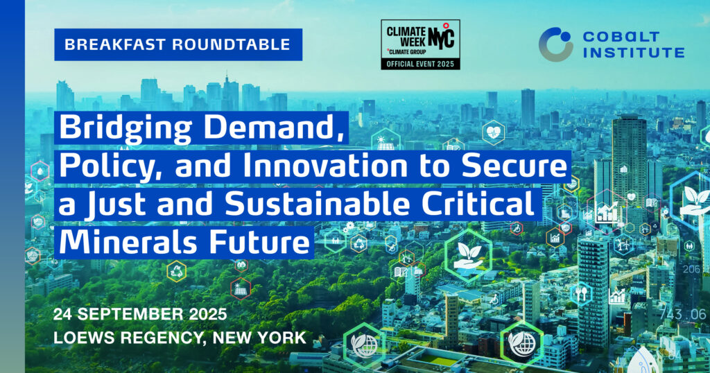 Bridging Demand, Policy, and Innovation to Secure a Just and Sustainable Critical Minerals Future: Cobalt Institute Breakfast Roundtable